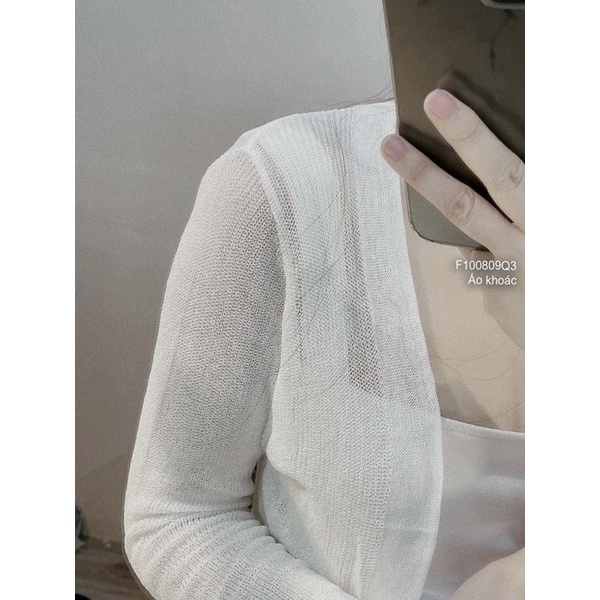 Áo khoác len cardigan mỏng croptop hàng nhập chuẩn