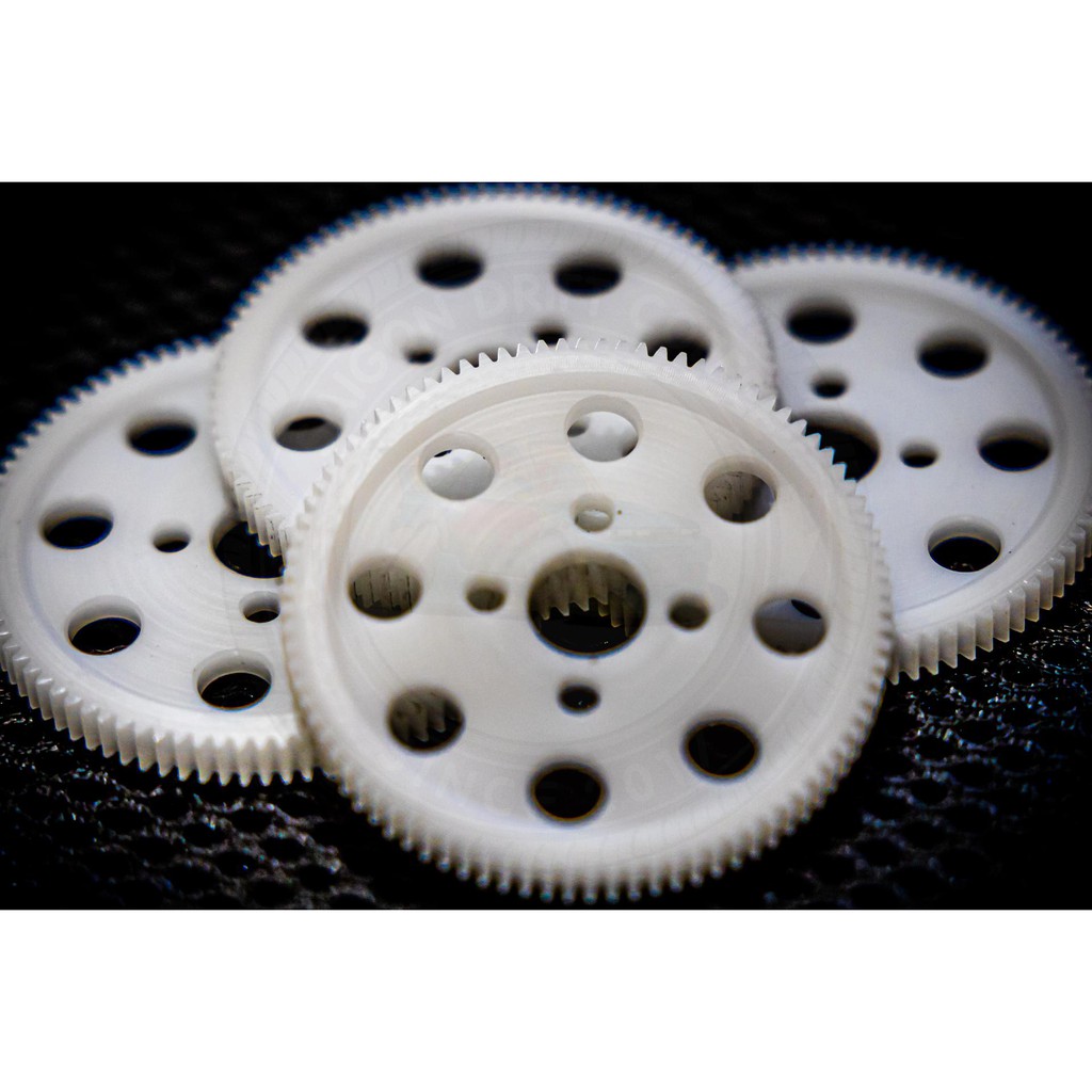 Nhông Chính ( Spur gear) bước răng 48p Rc Drift Car, Touring Car 1/10 (MÀU TRẮNG)