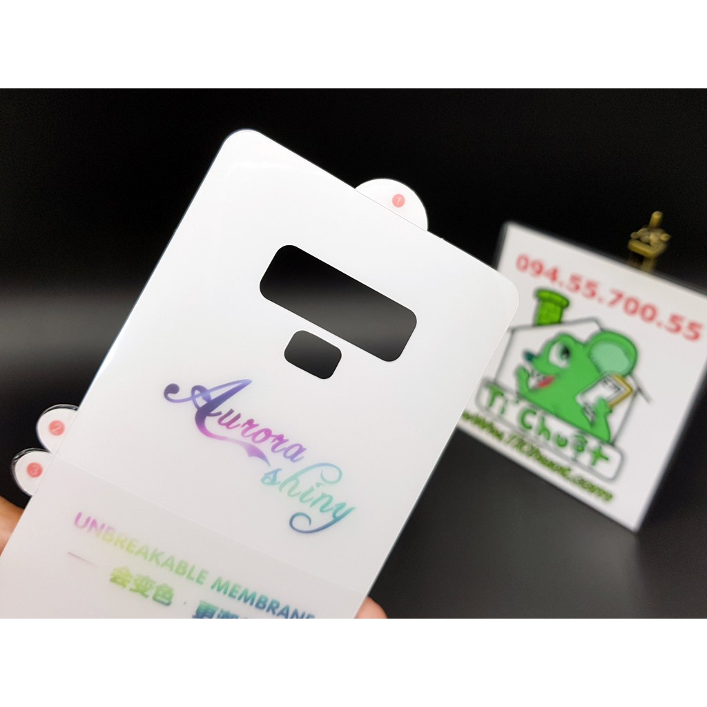 [Mặt Sau] Dán Dẻo PPF Samsung Note 9 Cường Lực Dẻo Trong Suốt