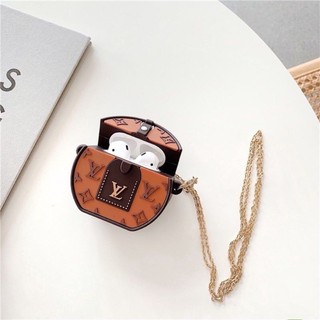 ⚜️[Hàng Mới Về] Case Vỏ Bao Airpods Đựng Tai Nghe Airpod 1 2 Pro 3 LV oval tặng kèm dây đeo chéo Cover i11, i12...