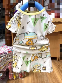 Combo 5 bộ cotton sợi tre cho bé(8-25kg)
