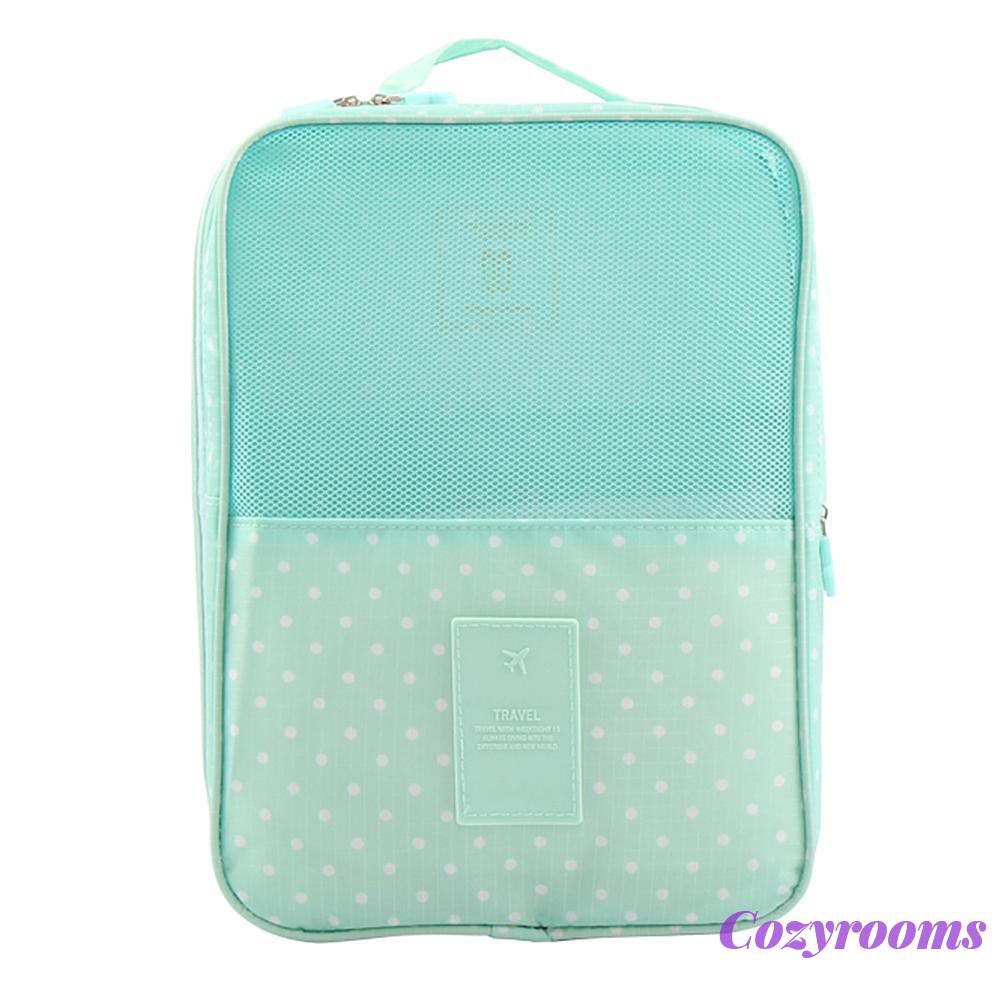 Breathable Floral Printed Shoe Bag Waterproof Three-layer Travel Boots Case
