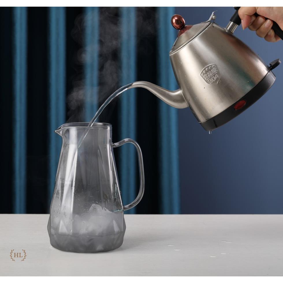 Bình cốc thuỷ tinh phong cách NORDIC Quả Trám | Bộ Bình Ly Thuỷ Tinh Chịu Nhiệt Tạo Hình Dãy Núi(Mix Lẻ)