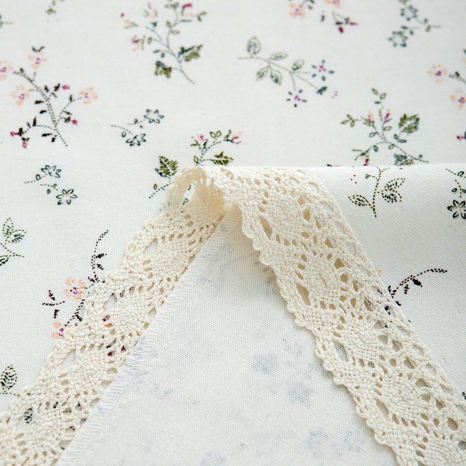 Khăn Trải Bàn Nhỏ Bằng cotton Ren Hoa Có Thể Tùy Chỉnh
