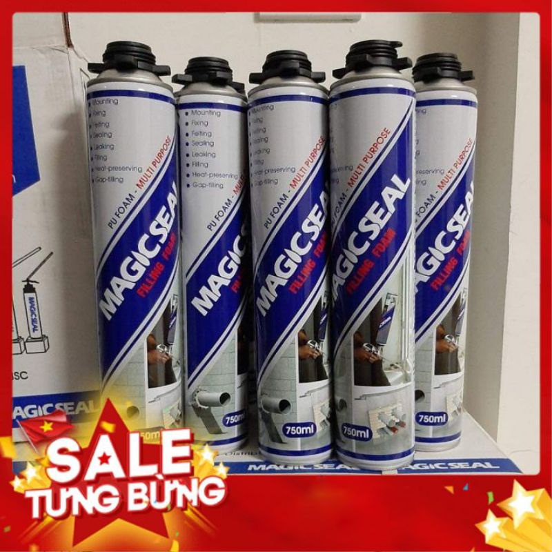 Keo Bọt Nở Magicseal 🇻🇳 𝐅𝐑𝐄𝐄 𝐒𝐇𝐈𝐏 🇻🇳 750ml Điền Đầy Khe Hở Tường