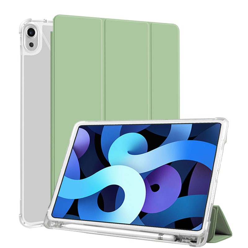 Bao da ipad air 4 10.9 pro 11 iPad 2020 8th 10.2inch Case with Pen slot iPad 6 5gen PU Leather Silicone Soft Smart Cover for iPad Mini 5 2019 Case