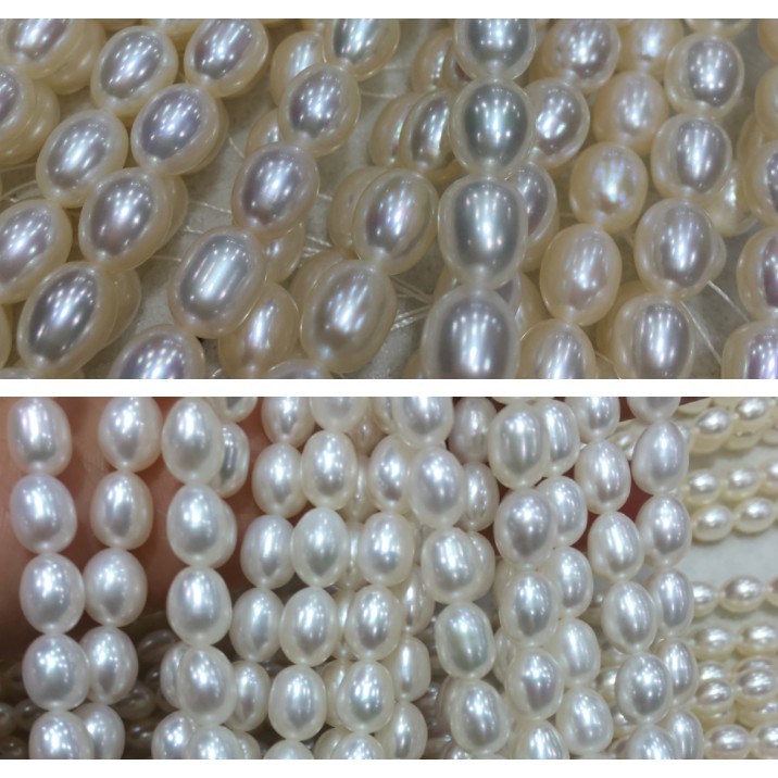 Dây nguyên liệu hạt giọt nước size 7-8mm độ sáng 3A