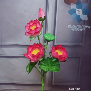 Hoa Lụa Để Bàn 🌺FREESHIP🌺 Hoa Sen Giả