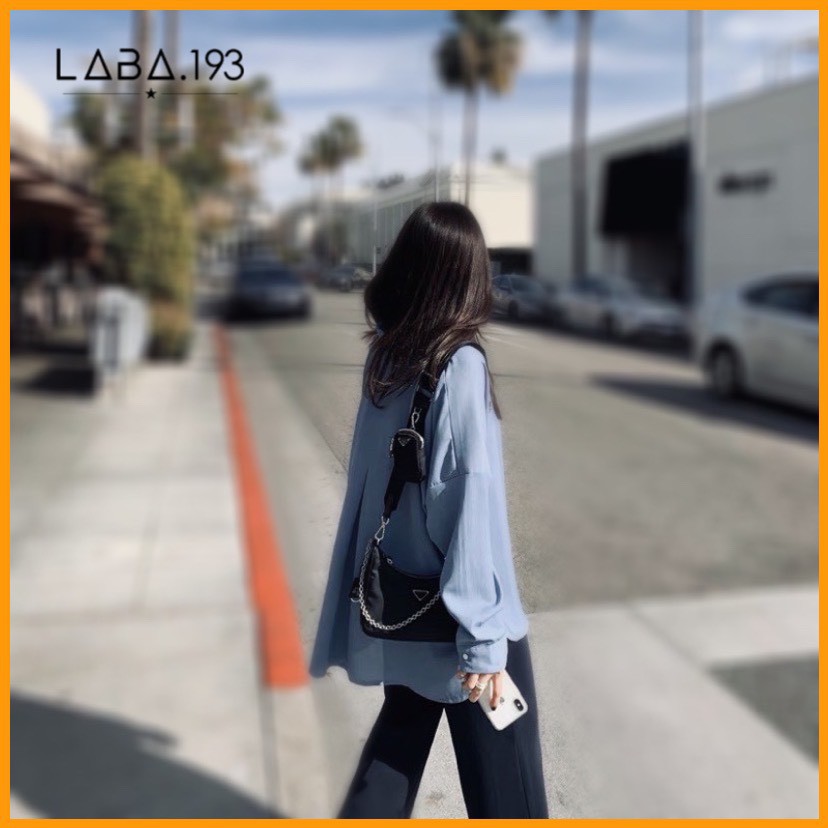 Áo sơ mi nữ form rộng tay dài mầu nâu, trắng, đen, kem, chất lụa đẹp không nhăn, áo somi form rộng nữ đẹp basic, unisex