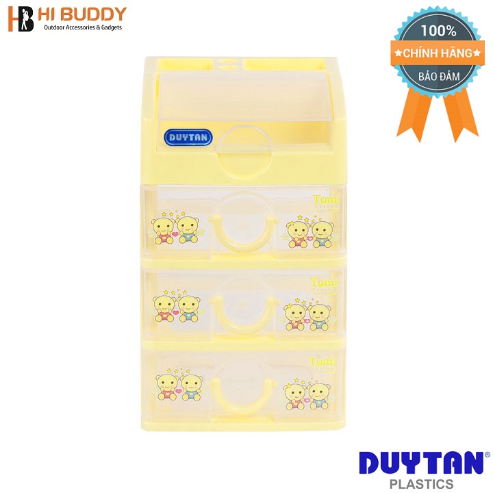 Tủ Nhựa Duy Tân Tomi Nhỏ 4 Ngăn No.219/4 |15.5 x 19 x 25 cm | Chuyên dùng đựng bút viết, Mỹ phẩm, vật dụng nhỏ...