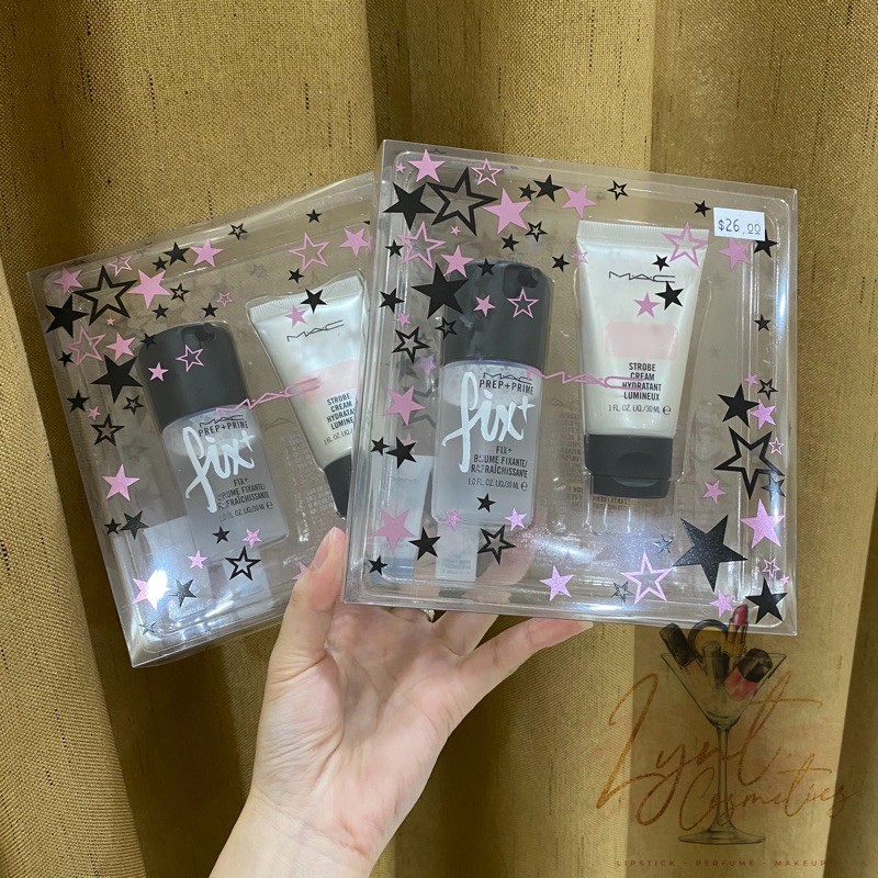 Set kem lót và khoá nền Mac - Stars of skincare kit