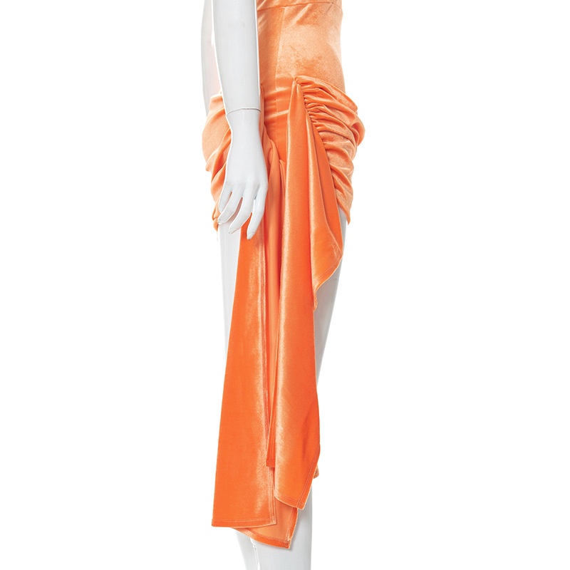 Đầm Hai Dây Phối Ruy Băng Màu Trơn Thời Trang Cho Nữ