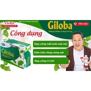 ✅Giloba 40Mg Mega We Care Điều Trị Suy Tuần Hoàn Não, Di Chứng Tai Biến (Hộp 3 Vỉ X 10 Viên) H30V-