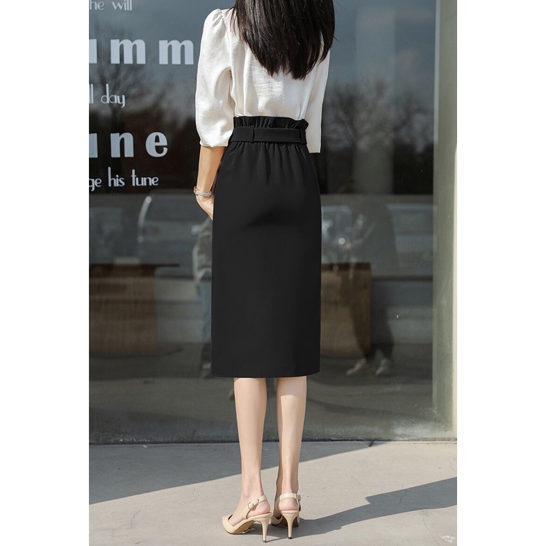 Chân Váy Nữ Công Sở Chữ A Dáng Dài xẻ tà cách điệu eo phong cách hàng quốc 💕𝑭𝑹𝑬𝑬𝑺𝑯𝑰𝑷💕[Giá gốc tận xưởng] | BigBuy360 - bigbuy360.vn