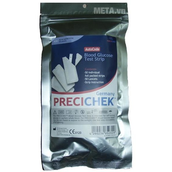 Que thử đường huyết Precichek 50 que test