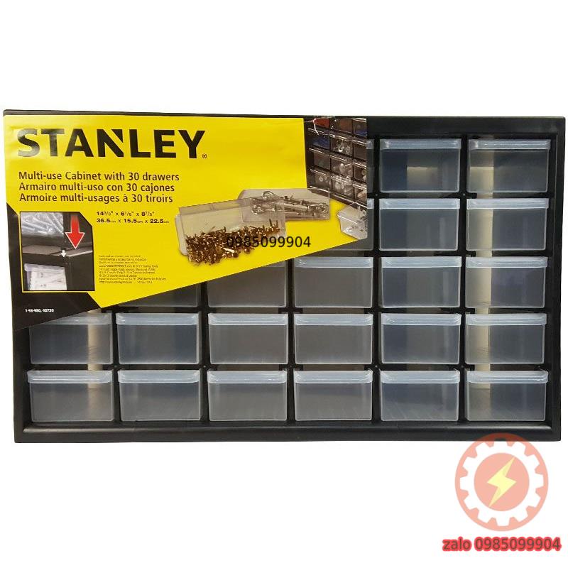 Tủ linh kiện 30 ngăn hộp đồ nghề Stanley 1-93-980 locker mini đựng dụng cụ cơ khí, điện tử, óc vít thông minh