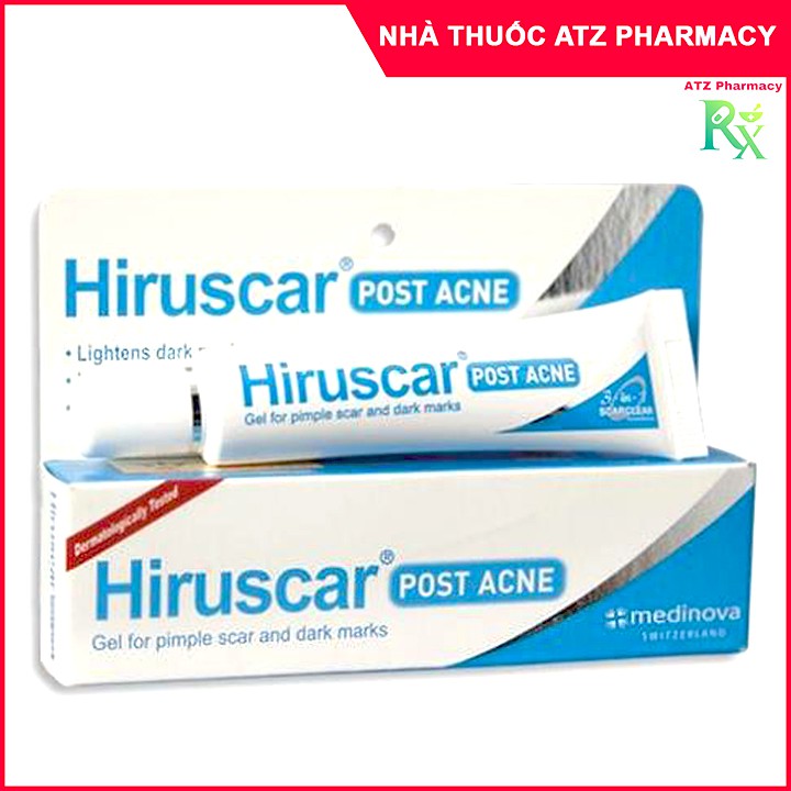 Hiruscar Post Acne - Kem hỗ trợ cải thiện sẹo hiệu quả, làm sáng vết thâm (10gram) - ATZ Pharmacy