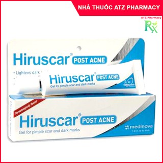 Hiruscar Post Acne - Kem hỗ trợ cải thiện sẹo hiệu quả, làm sáng vết thâm (10gram) - ATZ Pharmacy