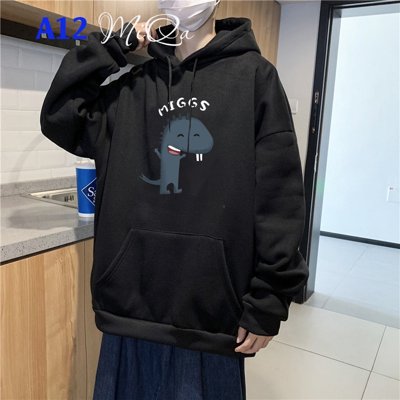 Áo Nỉ Bông Thời Trang UNISEX Hoạ Tiết Khủng Long 2 Răng Ngộ Nghĩnh 🦕 / HOODIE FREESIZE 💜 MiQa 💜 #17 | BigBuy360 - bigbuy360.vn