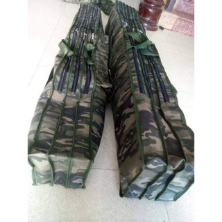 Túi đựng cần câu màu dàn di 2 - 3 ngăn chống nước, bao đựng cần rằn di vải dày dặn