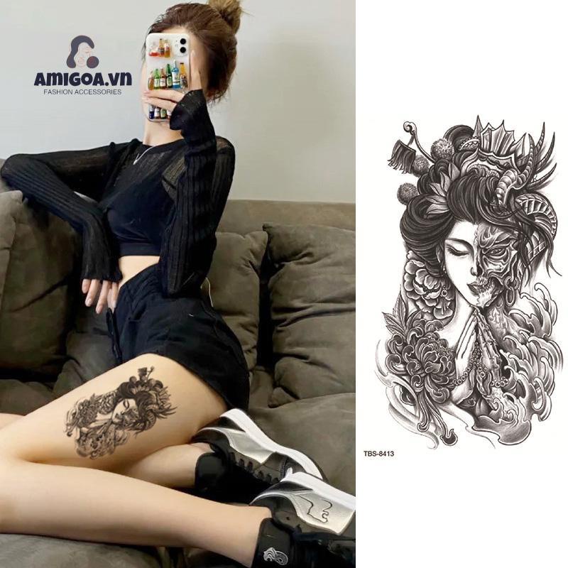 ✨✨Hình Xăm Dán Chống Thấm Nước Và Mồ Hôi Thiết Kế Hình Học Thời Trang
