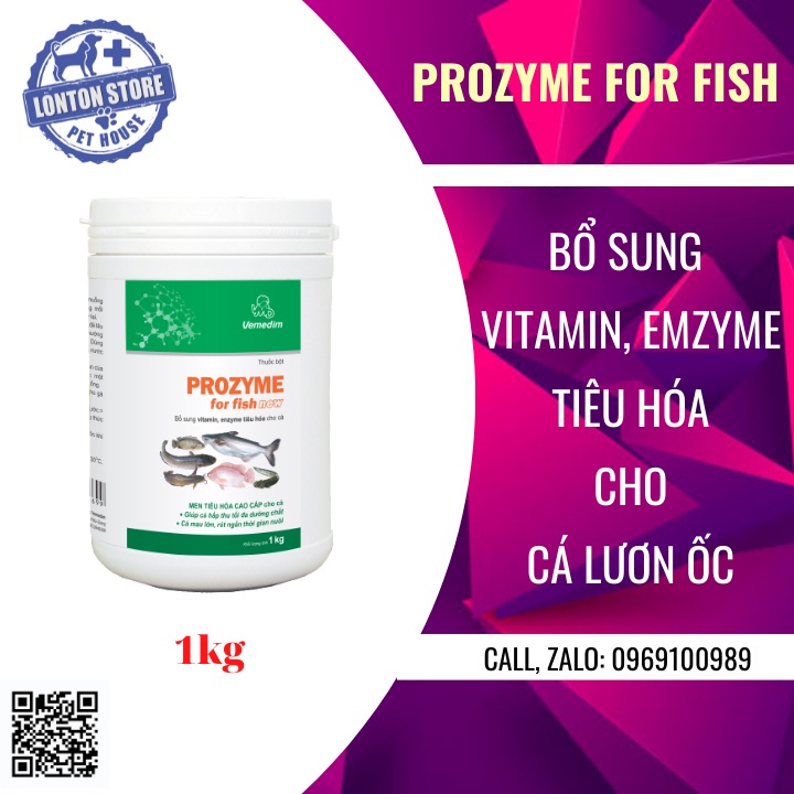 VEMEDIM Prozyme for fish new, bổ sung vitamin và enzyme tiêu hóa cho cá thumbnail