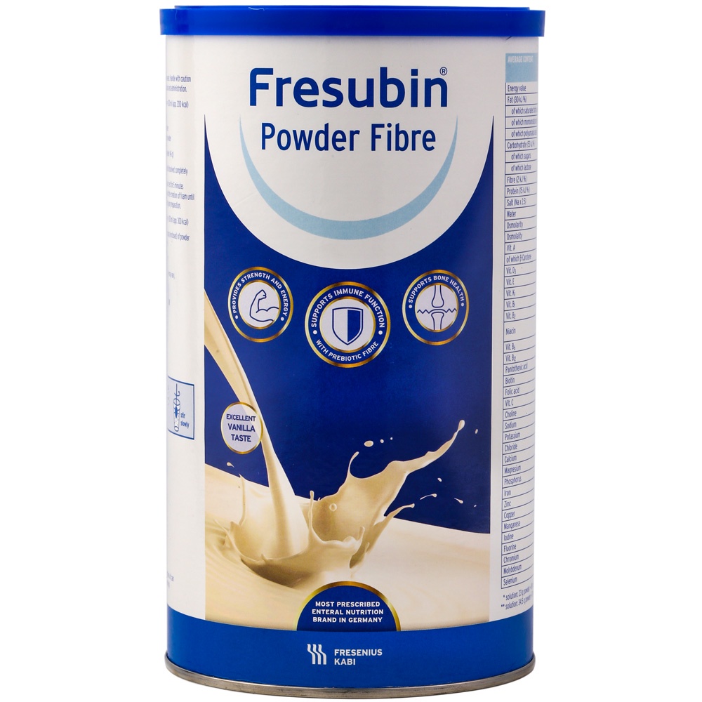 Sữa Fresubin Powder Fibre 500g 2 kcal bột  – Sữa cao năng lượng cho người suy dinh dưỡng