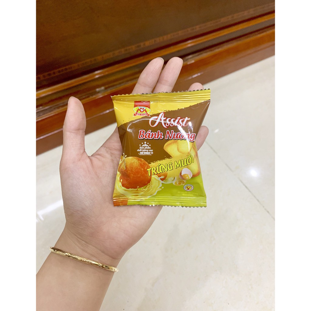 Assist 1Kg Bánh nướng TRỨNG MUỐI phô mai Mỹ Ngọc - Assist Baked Caked with Salted Egg Yolk 1Kg