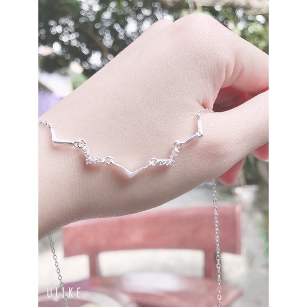 Dây chuyền bạc nữ Evasilver mặt hình Zic Zắc đính đá, chất liệu bạc ta thiết kế tinh xảo