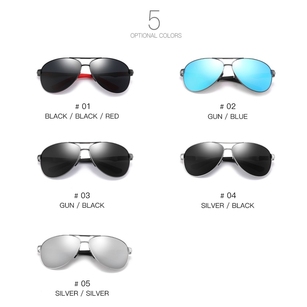 JN IMPRESSION  kính râm phân cực nam kính râm không gọng kính nhìn đêm người lái xe ô tô Kính râm lái xe phân cực chống lóa