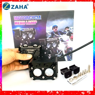 Đèn trợ sáng mini S19 S18 ZAHA 30w Pha trắng Cos vàng siêu sáng