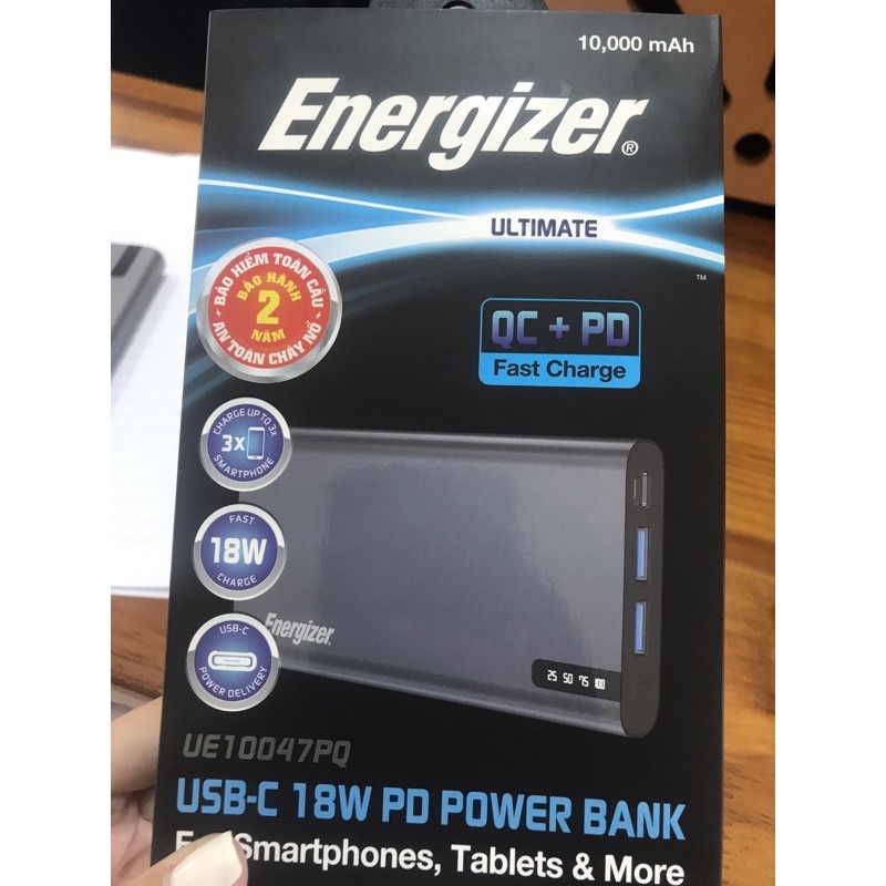 sạc energizer 10000 chính hãng