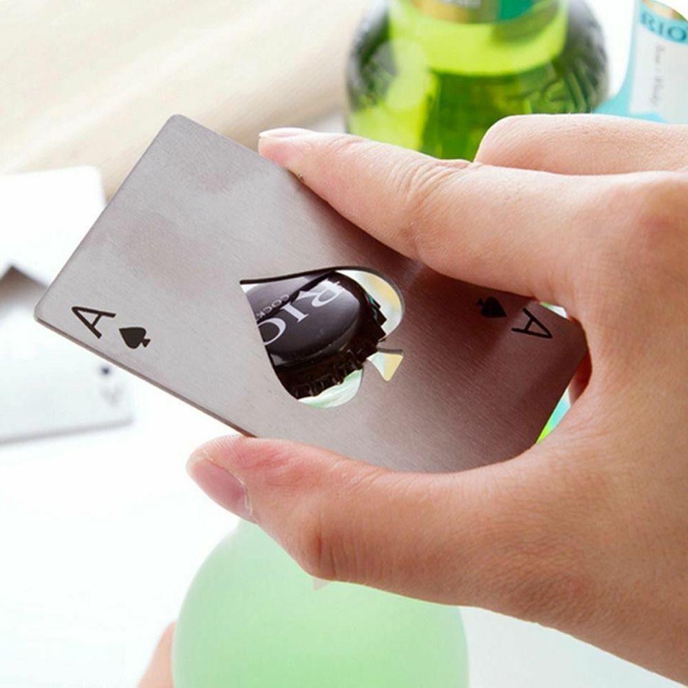 Dụng Cụ Mở Nắp Chai Đa Năng Hình Lá Bài Poker Độc Đáo
