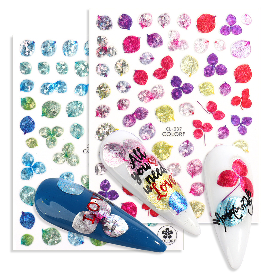 Nhãn Dán Trang Trí Móng Tay Họa Tiết Hoa Đẹp Mắt