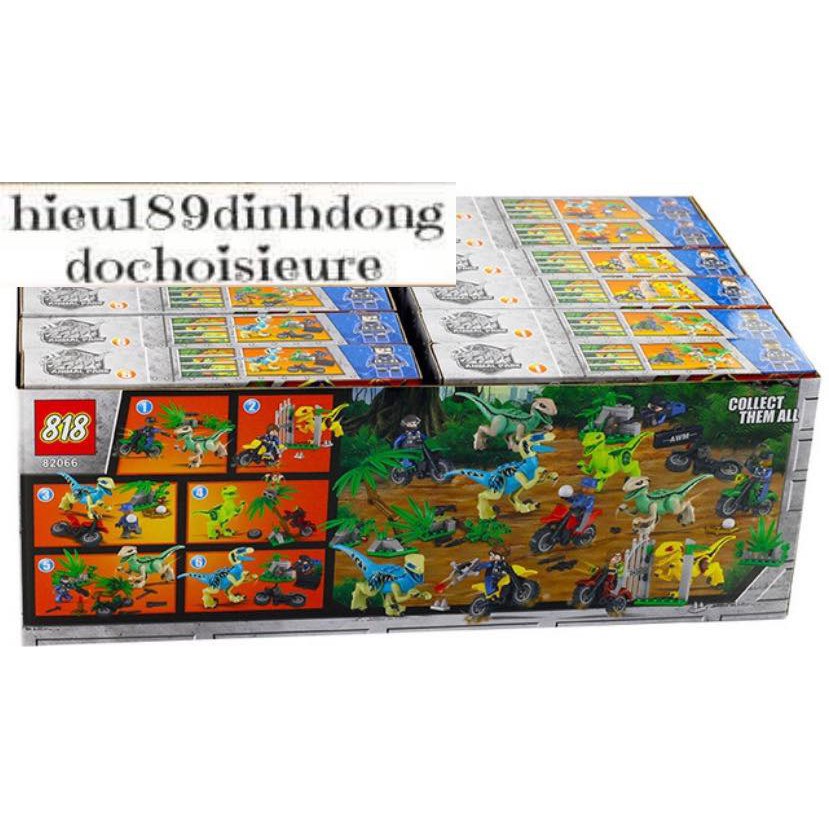 Lắp ráp xếp hình Lego 82066 : cuộc săn bắt khủng long (ảnh thật) (Khách chat chọn mẫu hoặc shop giaongẫu nhiên)