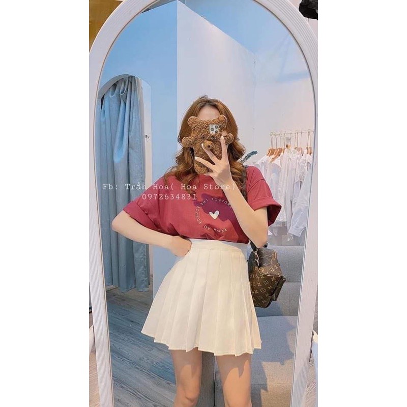 chân váy xếp ly