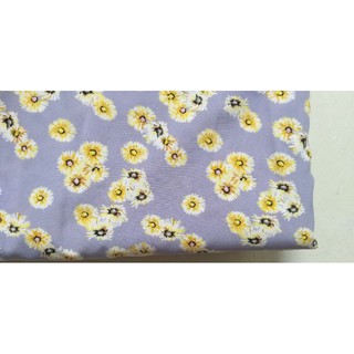 Vải lụa mẫu hoa cúc, khổ 1m4(1m/35k)