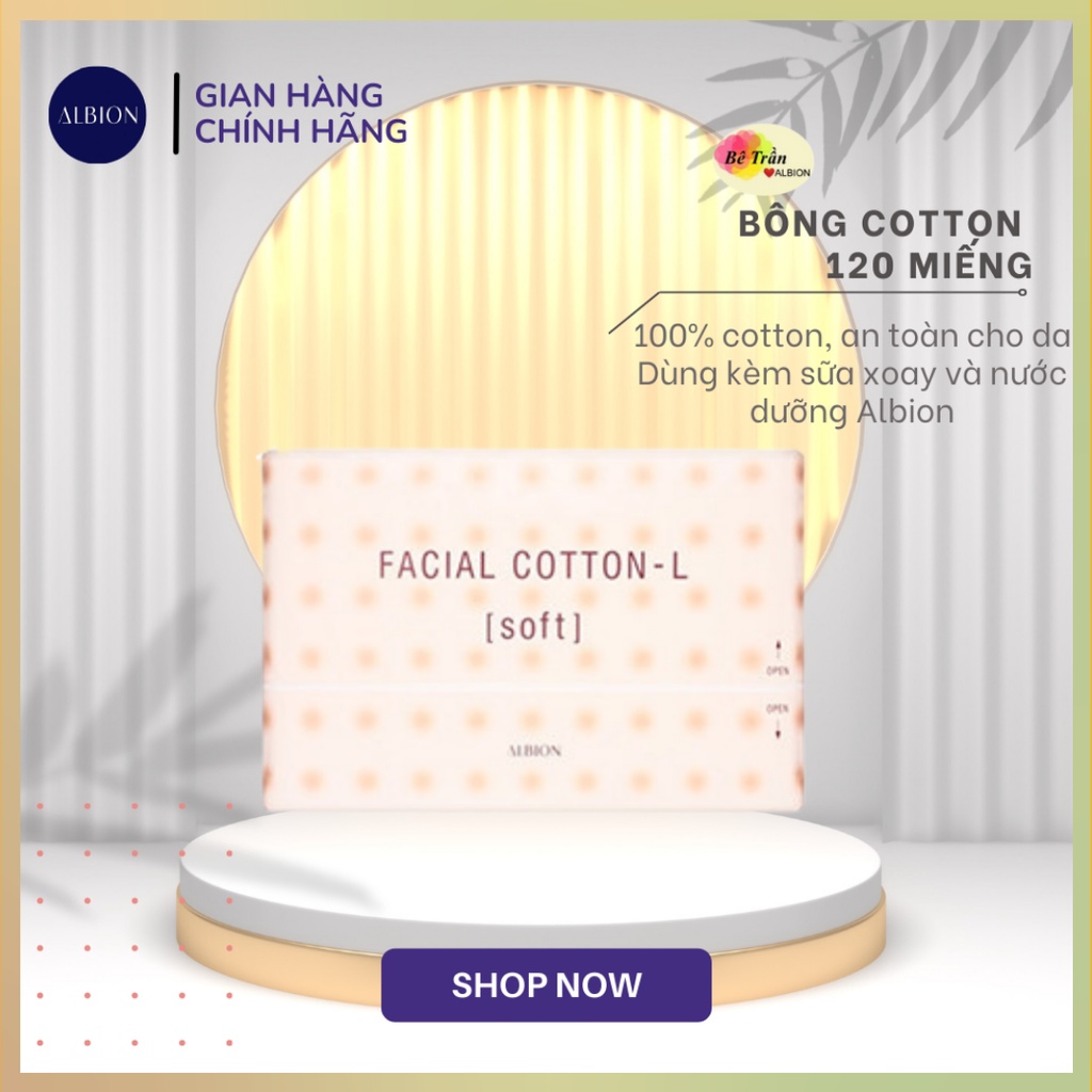 ALBION Bông Cotton 120 miếng