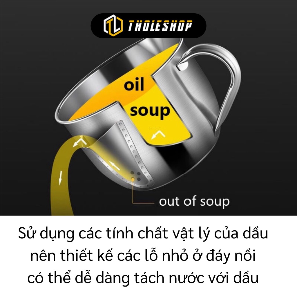 [SGD] Ca Tách Dầu Ăn, Nước Béo - Nồi Gạn Mỡ, Chất Béo 1000ml Có Thể Đun Trên Bếp Từ 10029