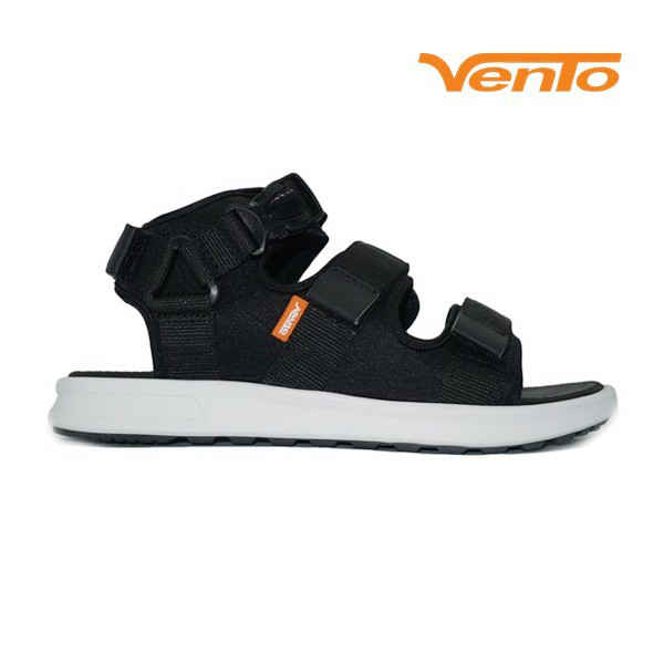 Giày Sandal Vento Nam Nữ SD-NB03 Đen Ghi - Thiết Kế Ba Quai Cá Tính BST Streerwear