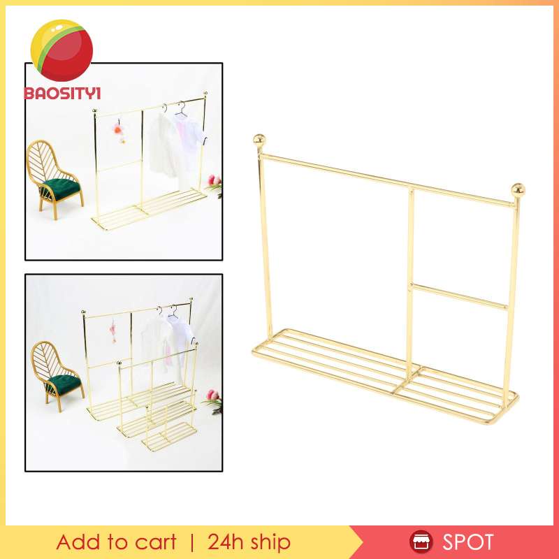 Giá Treo Phơi Quần Áo Cho Búp Bê Tỉ Lệ 1 / 6 1 / 8 1 / 12 BJD [Baosity1]