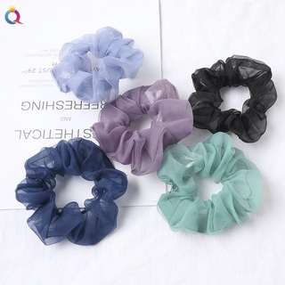 [HOT 1K]-Dây buộc tóc, cột tóc vải scrunchies chấm bi siêu đẹp