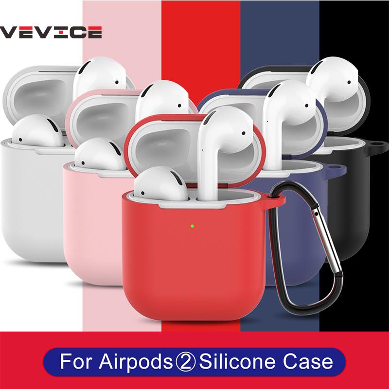 Vỏ hộp tai nghe không dây từ silicon mềm bảo vệ chống sốc cho Apple Airpods