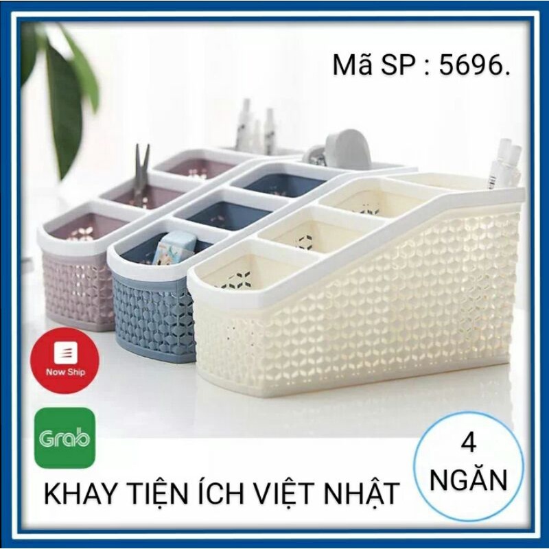 KHAY NHỰA VIỆT NHẬT TIỆN ÍCH 4 NGĂN 5696