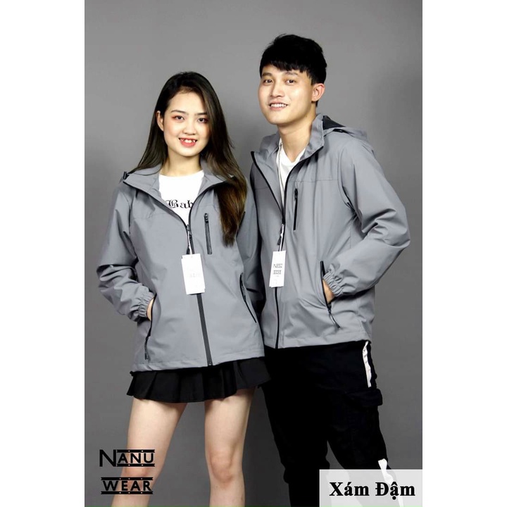 Áo khoác gió 2 lớp cao cấp chống nước, chất gió xịn chống nước, ngăn tia UV