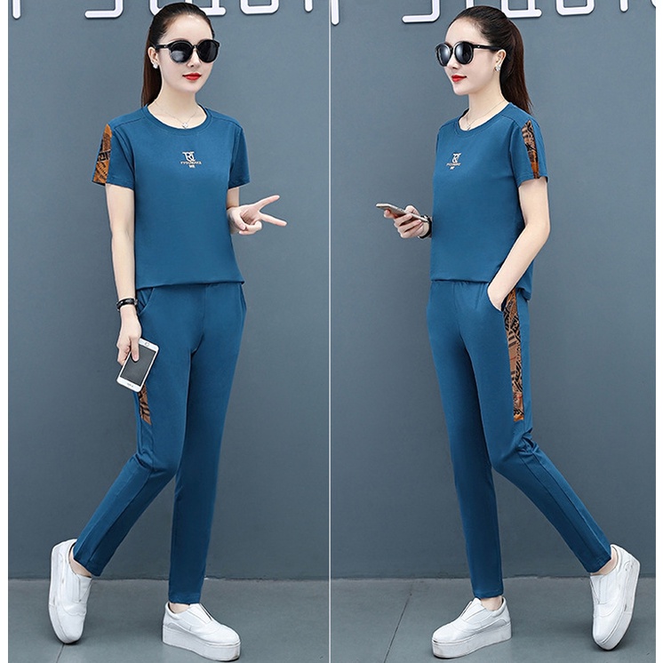 Bộ thể thao nữ 100% cotton YTT62 - Đồ bộ đông xuân nữ cực thoáng mát