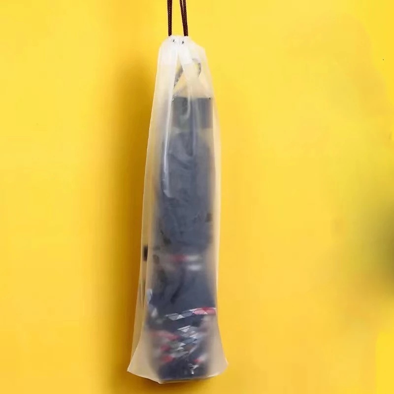 Túi Đựng Dù Bằng Nhựa Nhám Trong Suốt Chống Nước Có Dây Rút