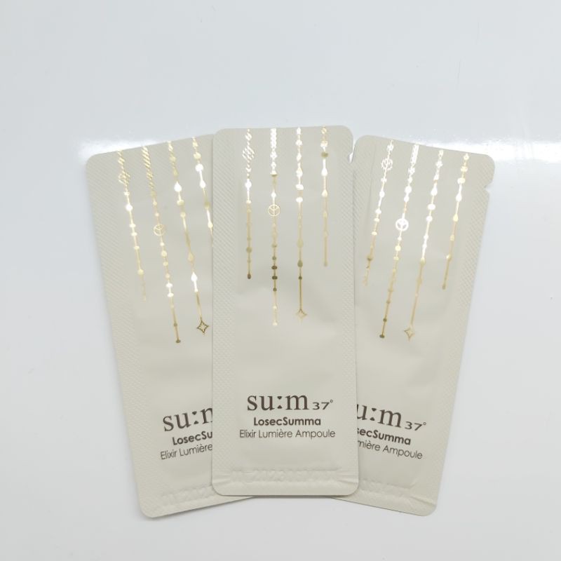 Gói sample tinh chất truyền trắng sum 37 dưỡng trắng hồng mờ nám sau 4 tuần Su:m37 LosecSumma Elixir Lumiere Ampoule 1ml