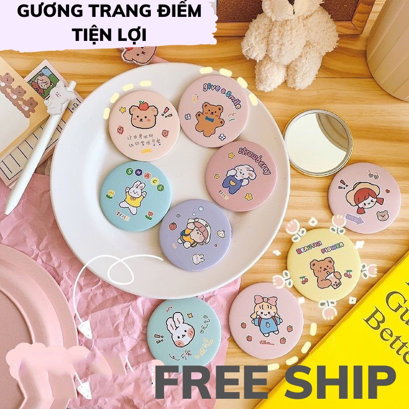 Gương Trang Điểm Mini Cầm Tay Cute Nhiều Hình Dễ Thương VTL SHOP