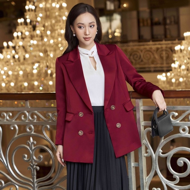 Áo blazer suông, Áo khoác nữ dáng suông UP TOSECONDS E12211-Co0304